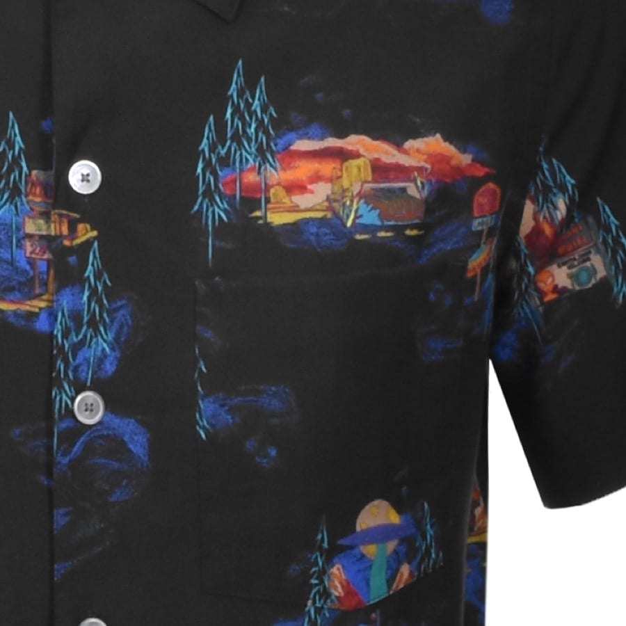 Alternative Image for ProductPS By Paul Smith Casual Short Sleeved Shirt Black3